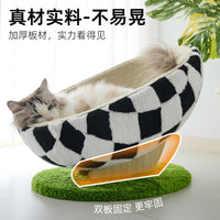 猫抓板猫窝创意足球世界杯主题猫爪板麻绳蛋壳窝吊床家用猫咪用品