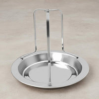 Stainless Steel Turkey Rack Detachable Vertical Chicken Roaster With Grease Pan