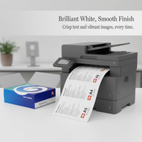 A4 Copy and Printer Paper, 70gsm/80gsm, Double-Sided, 500 Sheets, White