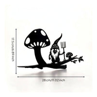 Metal Silhouette Flat Cutout Metal Garden Decor Outdoor for Yard, Gardeners