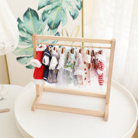 Doll Clothes Hanger Rack for 20cm BJD Dolls and Plush Toys