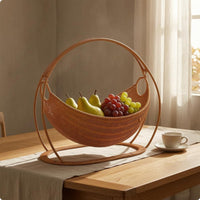 Cradle Basket Versatile Suspended Fruit Snack Basket Rustic Style