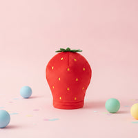 Strawberry Hat Soft Pet Hat Padded for Costume Parties