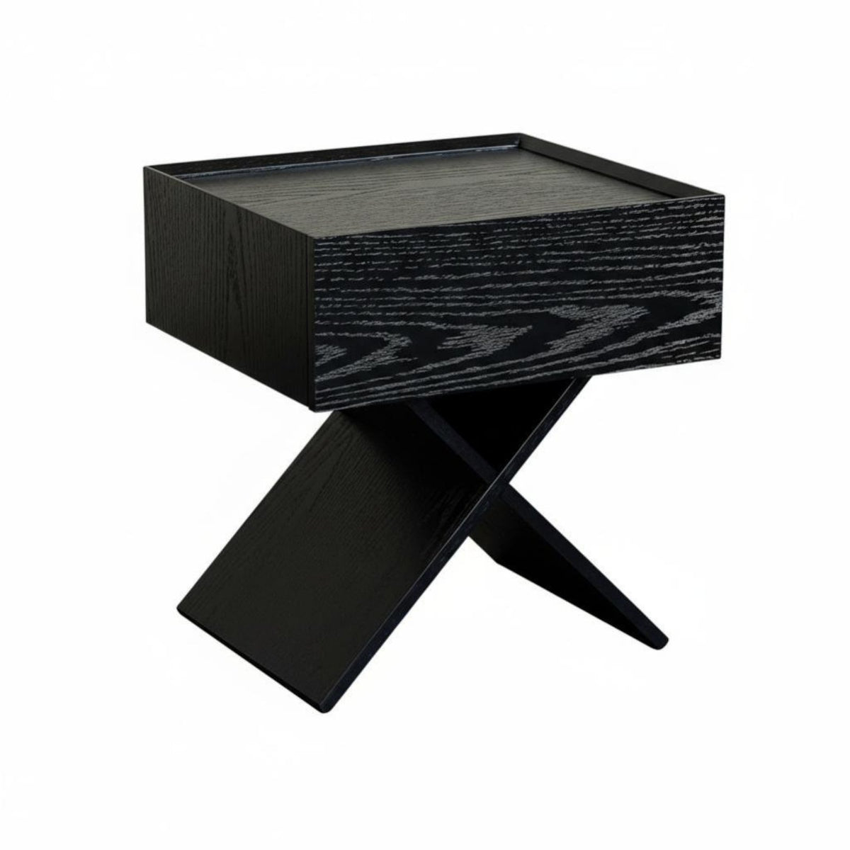 Nightstand Drawer Storage Sleek Design for Bedroom Hallway Use