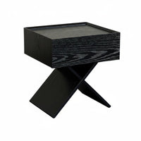 Nightstand Drawer Storage Sleek Design for Bedroom Hallway Use