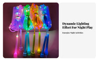 LED Jump Rope Colorful Lights Light up Jump Rope Glow in the Dark Luminous Toy for Children, Kids, Night Use, Outdoor