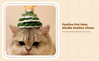 Cat Dog Christmas Headband, Lightweight, Photo Prop