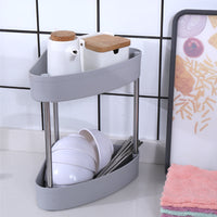 Slim Bathroom Kitchen Storage Cart with Wheels, Multi-layer Gap Organizer for Narrow Spaces
