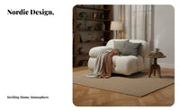 Lowlow-to-the-Ground Block Settee Italian Inspired Configurable Sofa Shaped Foam Filling Minimalist Design for Homeowners