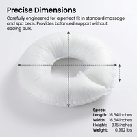 Massage Table Face Cradle Pad Prone Pillow, Thickened Face Cradle with Double Zipper, Massage Headre - Image 5