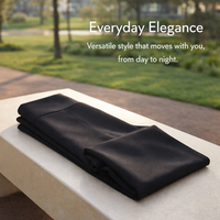 Womens Trousers High Waist Straight Leg with Petite Short Length, Work for in Stretch Material