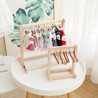 Doll Clothes Hanger Rack for 20cm BJD Dolls and Plush Toys