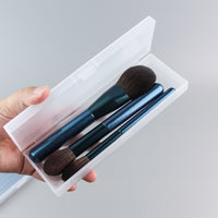 Portable Dustproof Makeup Brush Holder with Lid for Travel and Desktop Organization