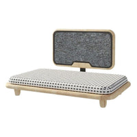 Cat Bed with Scratching Post Padded Furniture Cushioned for Living Room, Bedroom