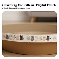 Cat Scratcher Bowl 2-in-1 Design Cat Scratcher Bed Corrugated Scrape Pad Low-Mess Paw-Gentle for Kittens