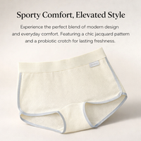 Womens Underwear Boy Shorts with Lining, Ladies Breathable Boyshorts for Daily Wear, Anti Chafing Coverage