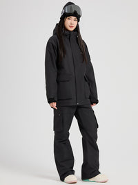 2025新款滑雪服女款单板双板防水加棉冬季保暖装备滑雪衣裤男套装