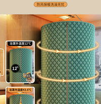 新款洗澡浴罩帐篷冬季保暖浴帐干湿分离夹棉浴帘冬天洗澡不冷神器