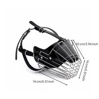 Metal Dog Muzzle Antinip Pet Restraint Adjustable Straps for Walking, Training