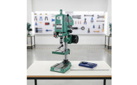 Stable and Long-Lasting Vertical Tapping Machine All-Copper Engine Benchtop Tapping Machine Electric Benchtop Drill Press for Machinists, Professionals, Factory, Garage