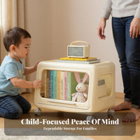 Multi-Drawer Rolling Toy Chest Childchild-safe Storage Cacontaineret Colorful Design