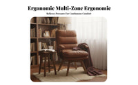 Swivel Armchair Ergonomic Design Upholstered Swivel Armchair Thickly Padded