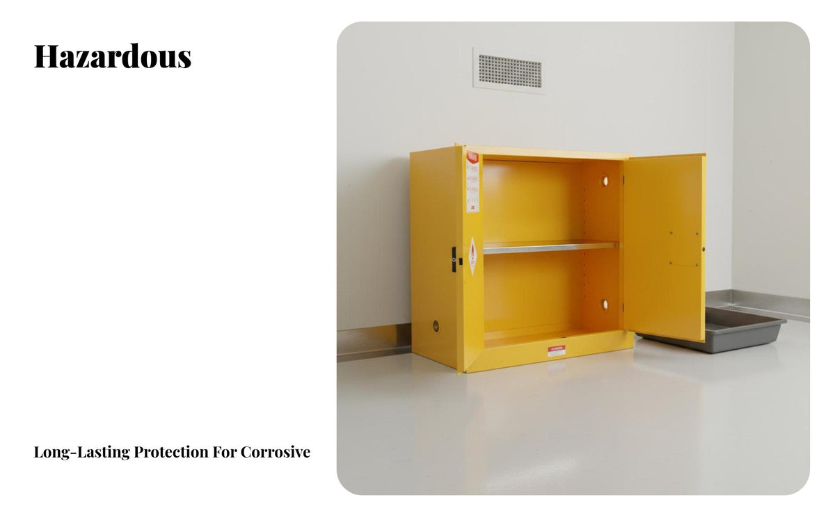 15 Gallon Harmful Material Cabinet Cabinet Heavy-Duty Construction for Homeowners, Factory, Factories, Workshops
