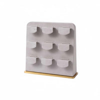 Microfiber Jewelry Display Light Elegant Design Post Earring Organizer Minimalist Design Post Earring Holder for Live Broadcasting, Showrooms