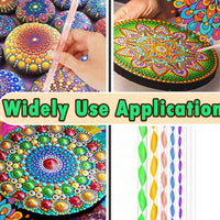 Mandala Art Tool Kit 15-Piece with Round Board and Mini Easel
