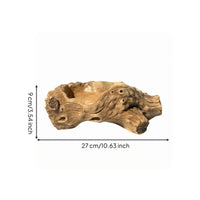 Tree Root Stump Planter Wood-Grain Tree Root Planter Bronze Finish