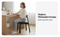 Upholstered Side Chair Modern Minimalist Design Upholstered Wood Frame Side Chair Light Luxury Design Soft Padded