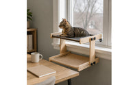 Double Layer Kitten Window Bed Easy to Install Pet Furniture Multilayer
