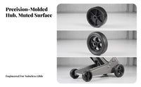 Replacement Trailer Caster Wheel | Ribbed Spoke-Style Construction, Smooth Outer surface, Trailer caster wheel with Bushing, for Workshop