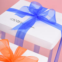 Floral Sheer Organza Ribbon for Bouquet Wrapping and DIY Crafts