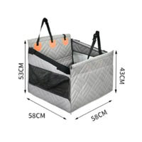 Pet Car Nest Soft Cushion Dog Car Bed Enclosed Design
