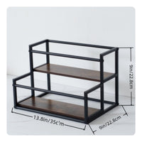 Countertop Seasoning Rack Industrial Countertop Organizer Compact for Kitchen