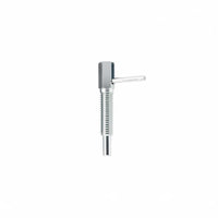 Precision Machined L-Handle Indexing Plunger High-Grade Material L-Shaped Knob Plunger Threaded Body Stop Stop Long-Lasting Construction for Machinery, Fixtures, Jigs