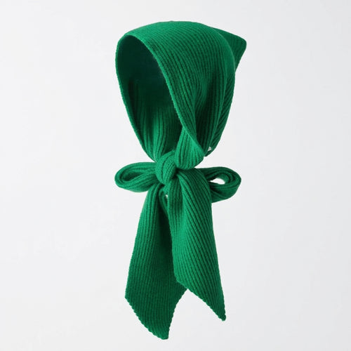 Hooded Scarf Hat, Women's Imitation Cashmere Blend, Warm Knit Scarf Hat, Winter  #variant:['Green']