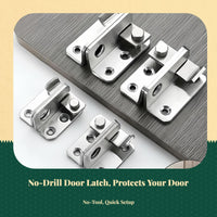 Stainless steel security latch lock