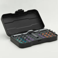 Ratchet Screwdriver Kit Ratcheting S2 Steel Portable Tool Case Interchangeable Bits