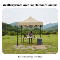 Commercial Stall Tent Foldable 4-Leg Rainproof Quick-Setup Canopy for Street Vendors, Outdoor Enthusiasts, Markets, Backyard, Campsite