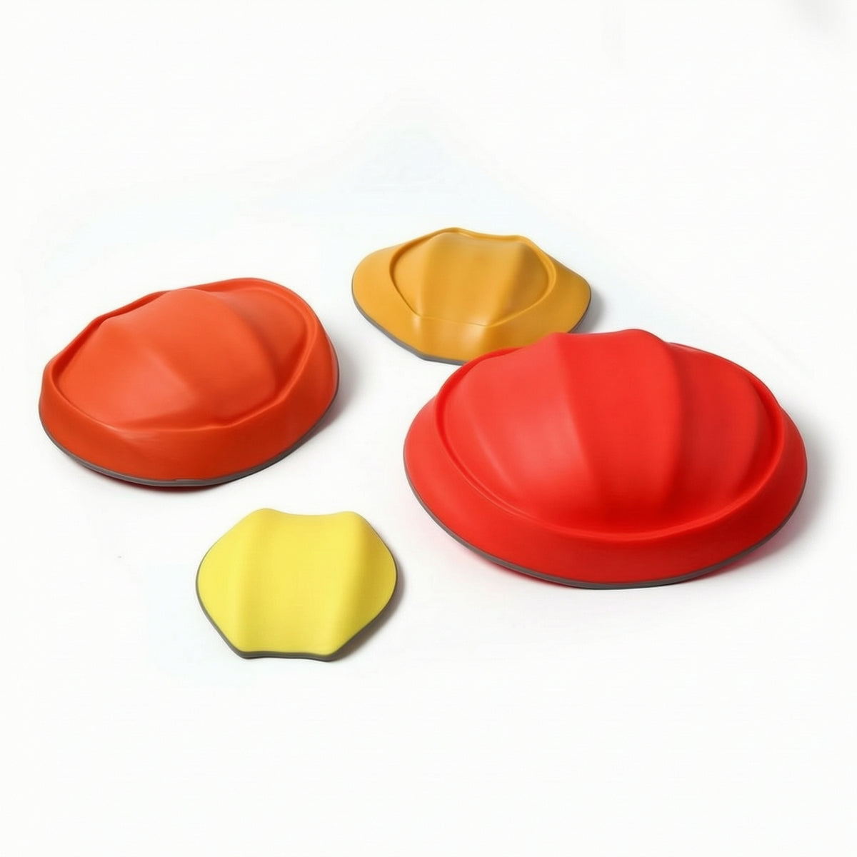 4 Pieces Molded Stepping Stones with Anti-Slip Base Motor Skills Balance Stepping Stones Sensory Toy Odorless for Classroom