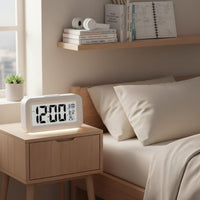 Rechargeable Alarm Timepiece Quiet Temperature Alarm Timepiece Night Light