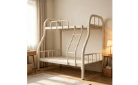 Twin over Full Metal Bunk Bed Space-Saving Bunk Bed with Ladder Safe Furniture Sturdy for Students