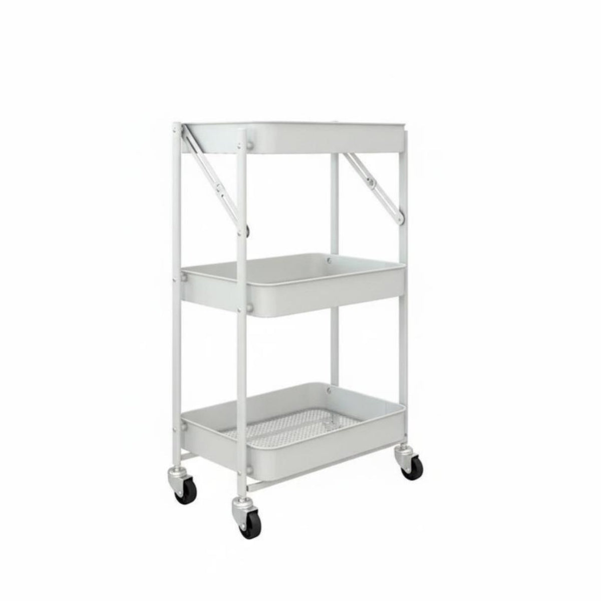 3-Tier Rolling Shelf With Wheels Plant Stand Multi-Purpose for Garden, Gardeners
