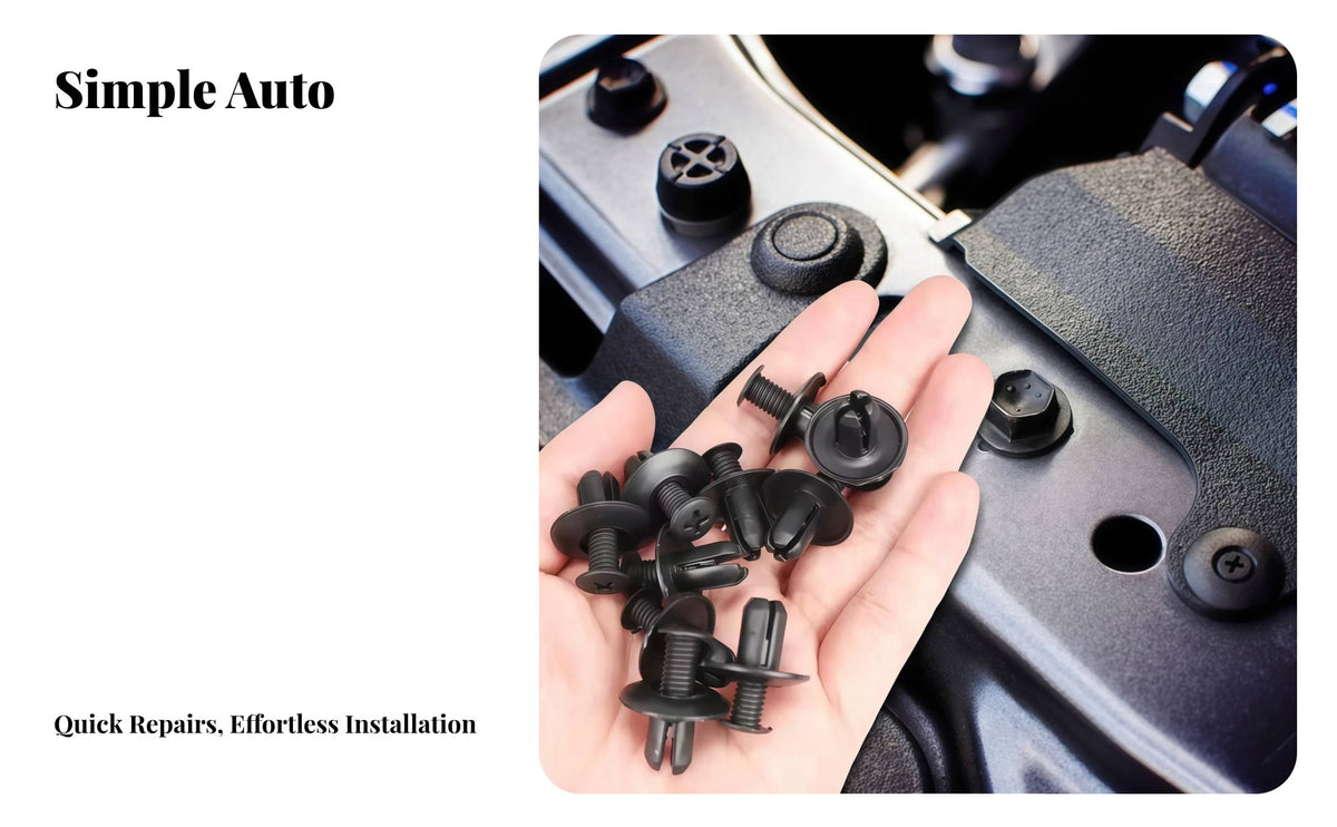 190 Pieces Retainer Clips Universal Fit Car Fasteners Wide Application Wheel Arch Deflector Guard Clips for Mechanics, DIY Enthusiasts
