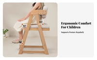 Adjustable Wooden Desk Chair Easy to Clean Material Adjustable Desk Chair