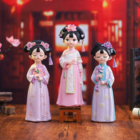 Cute Resin Figurine of Imperial Court Character for Decoration