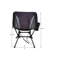 Folding Camp Chair Lightweight Portable Camping Chair Mesh Side Panels