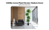 Realistic Look Imitation Happiness Tree Low Maintenance Faux Potted Tree Long-Lasting Potted Faux Plant Will Not Fade for Interior Decorators, Busy People, Office Workers, Living Room, Entryway, Bedroom, Patio